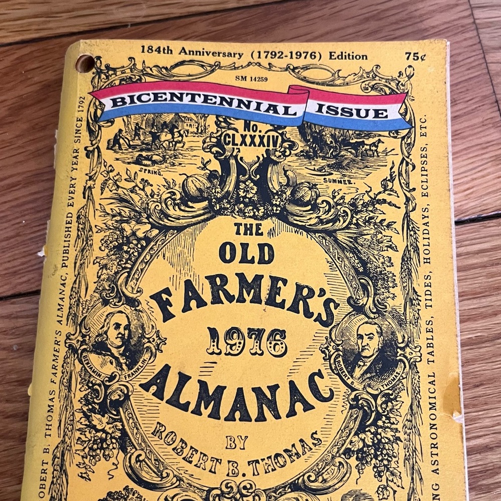 The Old Farmer's Almanac 1976 184th Anniversary Edition Bicentennial (1792-1976) - Picture 4 of 5